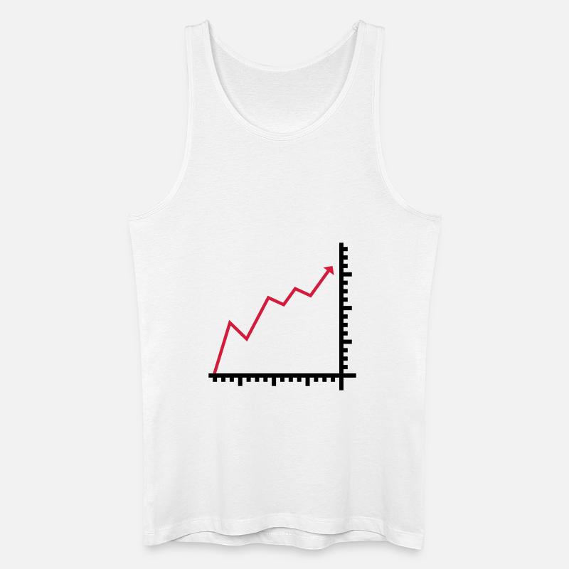 Diagramm - Männer Bio Tank Top - Weiß
