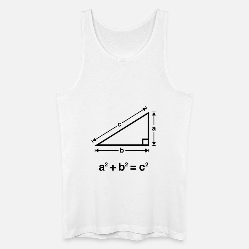Pythagorean Theorem Mathematics - Männer Bio Tank Top - Weiß