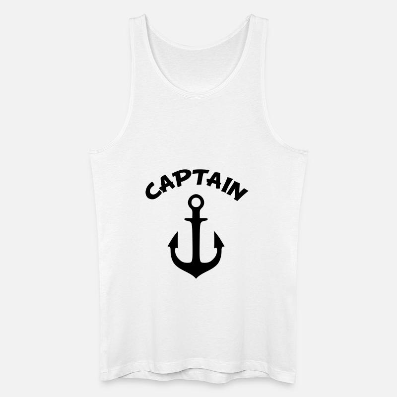 anker - Männer Bio Tank Top - Weiß