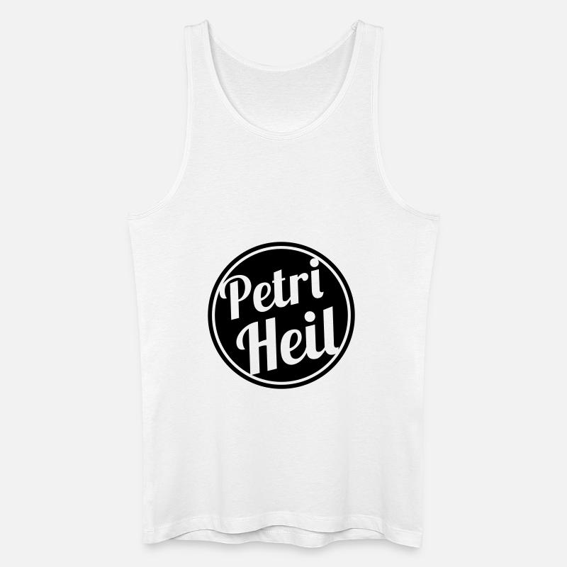 Petri Heil - Männer Bio Tank Top - Weiß