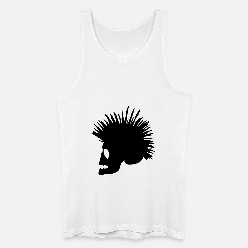 punker - Männer Bio Tank Top - Weiß
