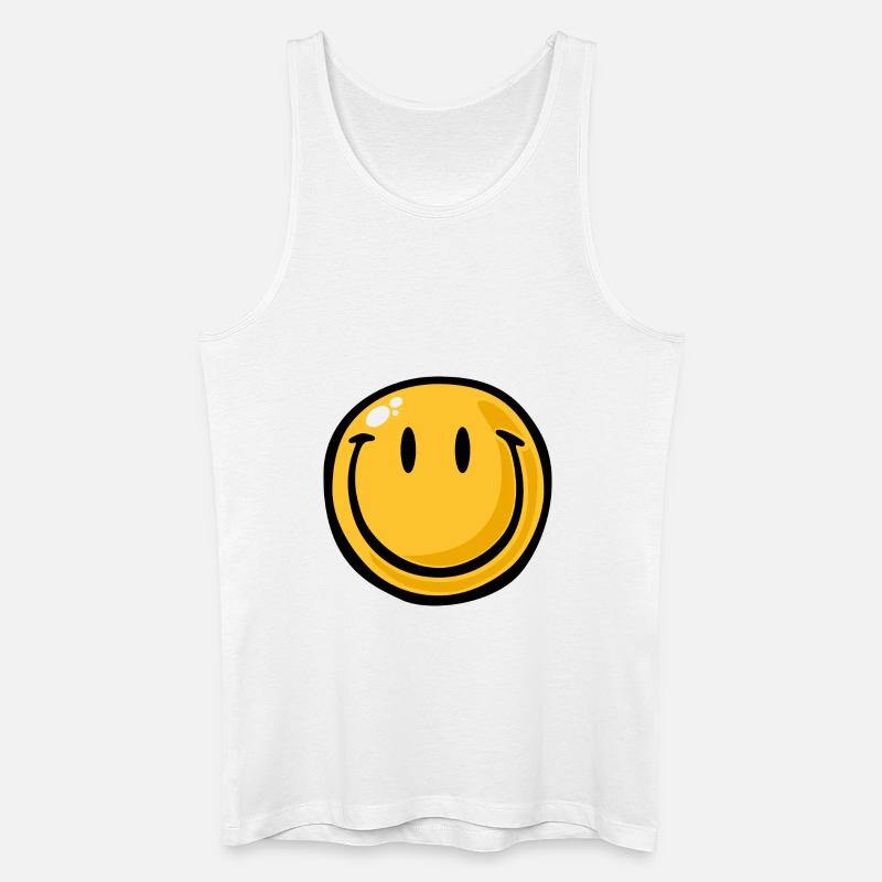 Smiley big smile - Männer Bio Tank Top - Weiß