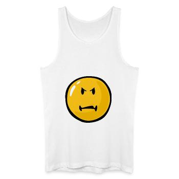Smiley Anger Scorn - Débardeur bio Homme - blanc - Devant