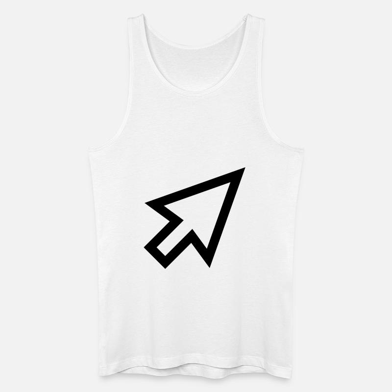 Mouse Cursor - Männer Bio Tank Top - Weiß