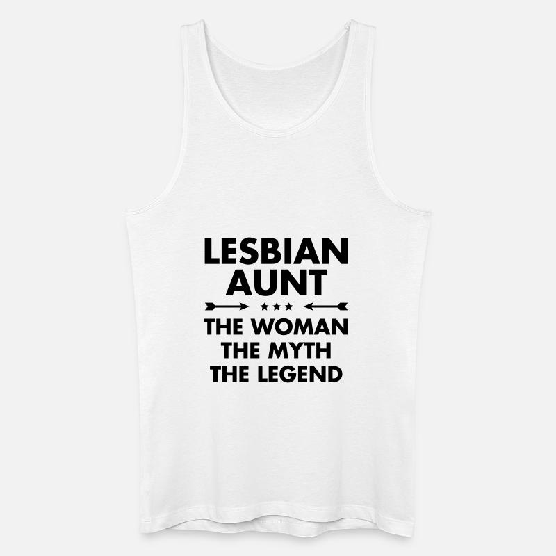 Lesbian Aunt - Männer Bio Tank Top - Weiß