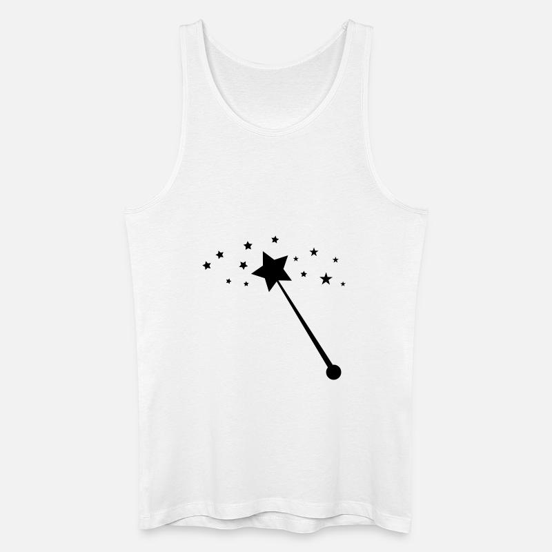 zauberstab_01 - Männer Bio Tank Top - Weiß