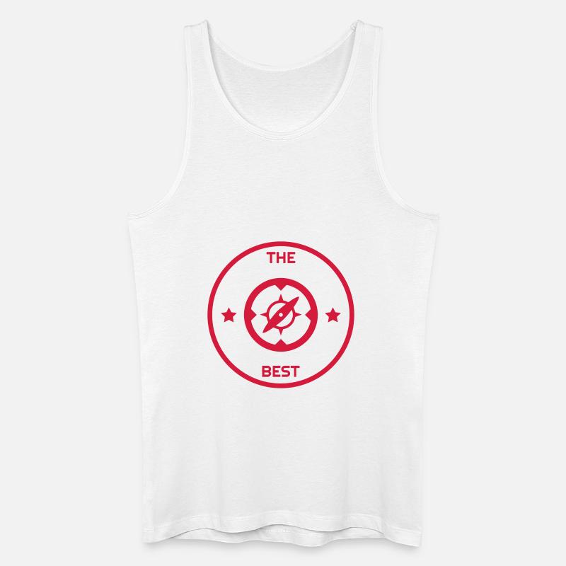 Geocaching / Geocacher / Kompass / Wald - Männer Bio Tank Top - Weiß