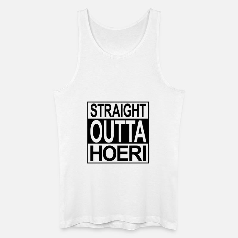 Straight outta Höri - Männer Bio Tank Top - Weiß