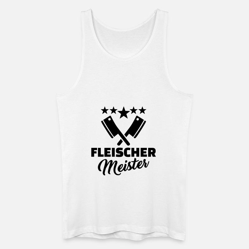 Fleischer - Männer Bio Tank Top - Weiß