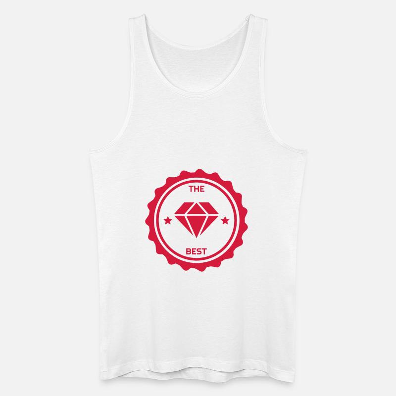 Juwelier / Gem / Diamant / Edelstein - Männer Bio Tank Top - Weiß