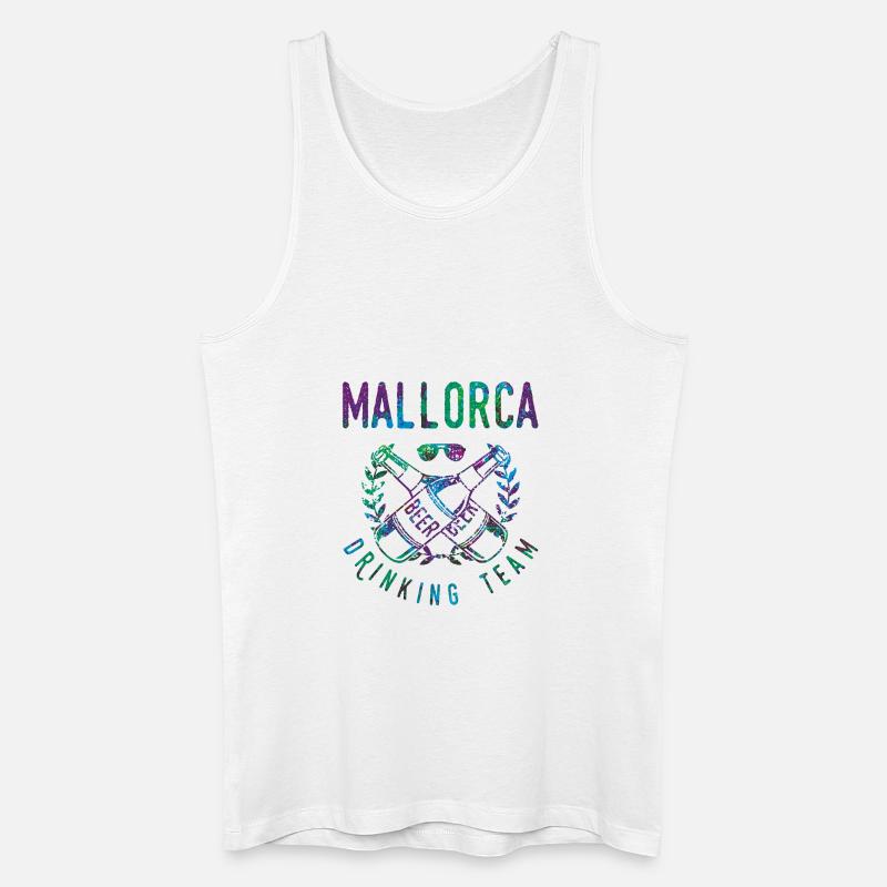 mallorca drinking team - Männer Bio Tank Top - Weiß