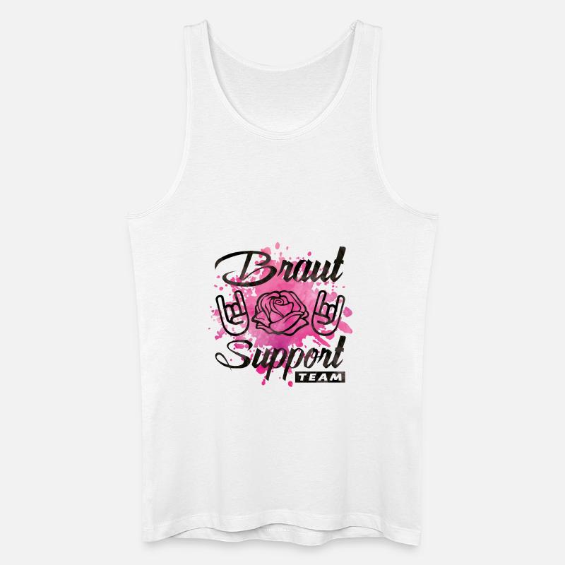 braut support rose party - Männer Bio Tank Top - Weiß