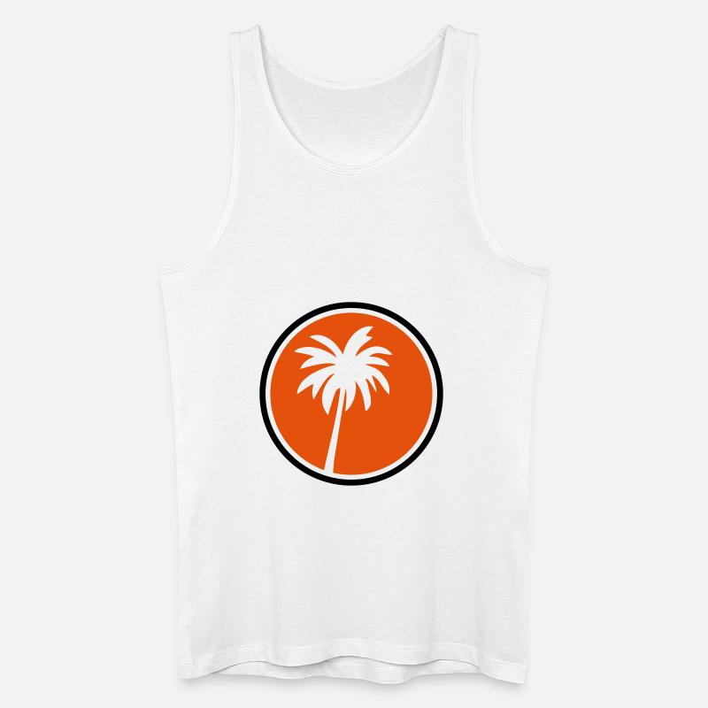 palm kreis - Männer Bio Tank Top - Weiß