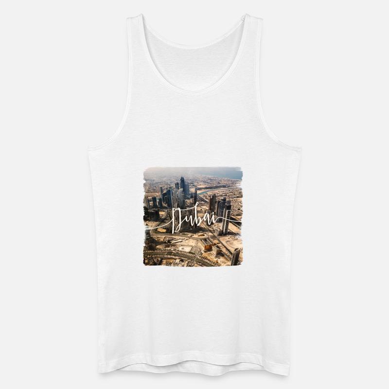 Dubai - Männer Bio Tank Top - Weiß