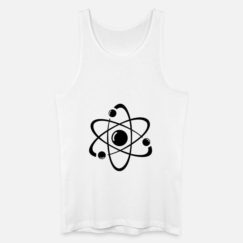 atom - Männer Bio Tank Top - Weiß