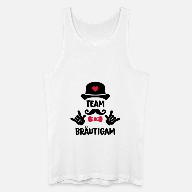 team_braeutigam_002 - Männer Bio Tank Top - Weiß