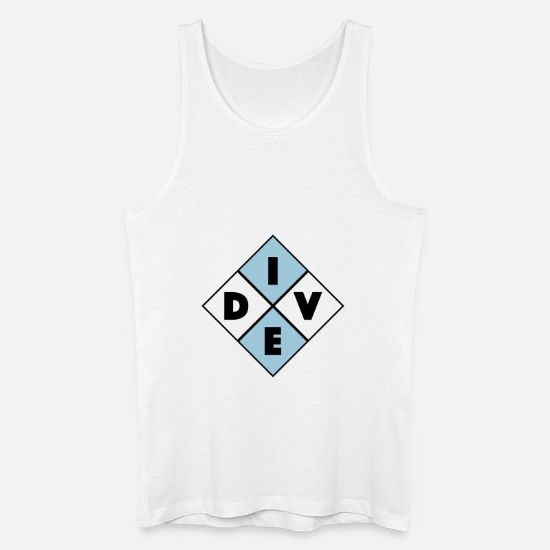Dive - Männer Bio Tank Top - Weiß