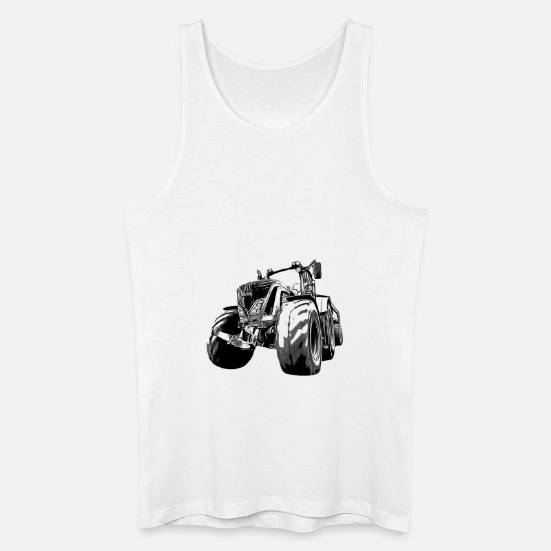Traktor - Männer Bio Tank Top - Weiß
