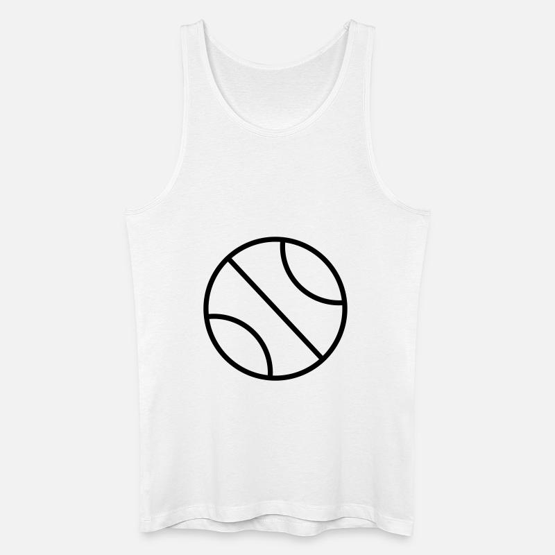 Ball - Männer Bio Tank Top - Weiß