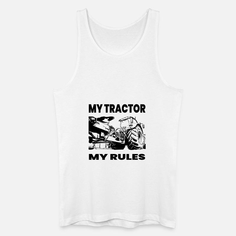 Traktor - Männer Bio Tank Top - Weiß