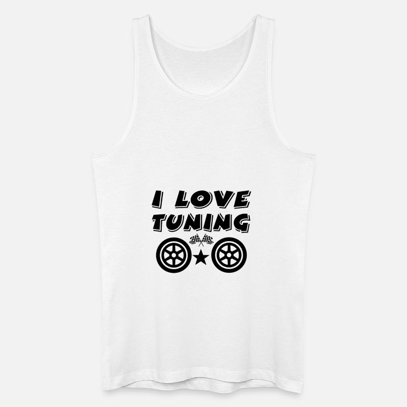 Tuning - Männer Bio Tank Top - Weiß