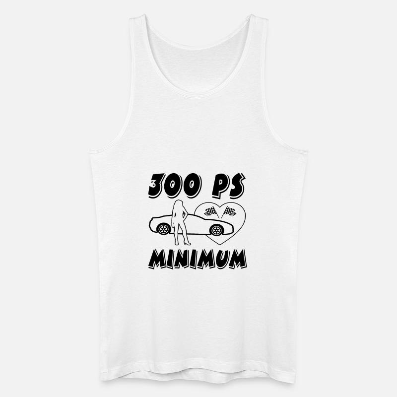 Auto - Männer Bio Tank Top - Weiß