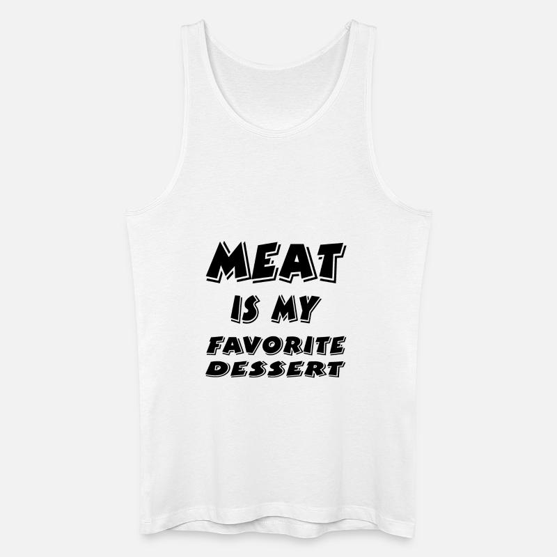 Fleisch - Männer Bio Tank Top - Weiß