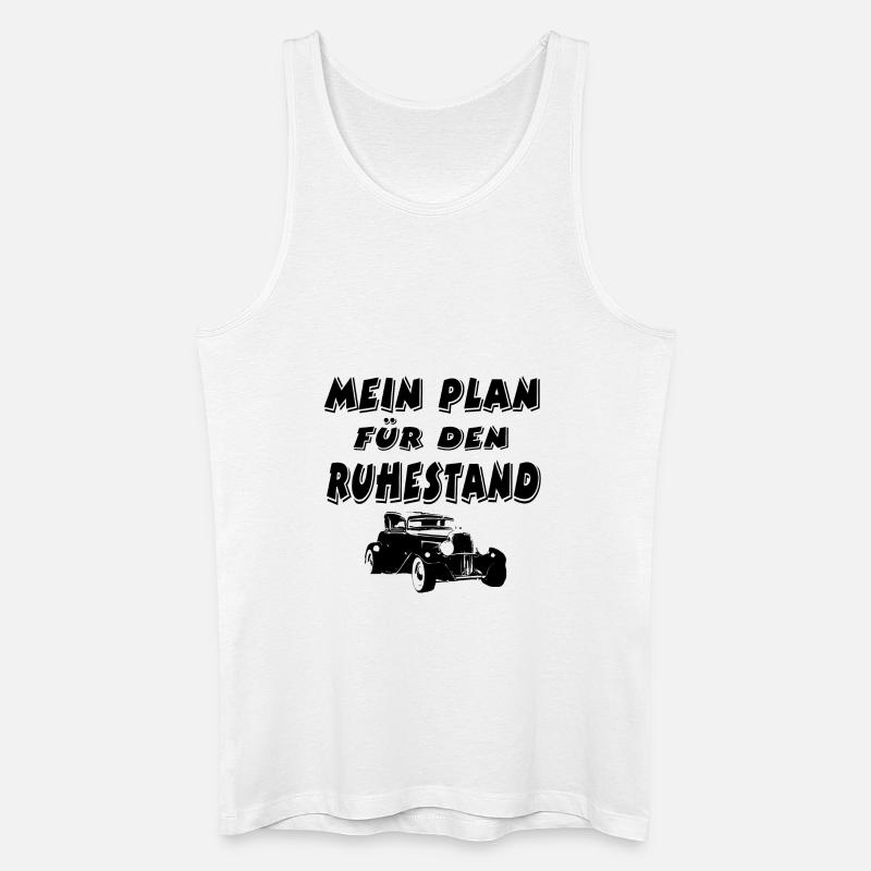 Auto - Männer Bio Tank Top - Weiß