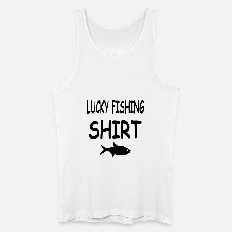 Angeln - Männer Bio Tank Top - Weiß