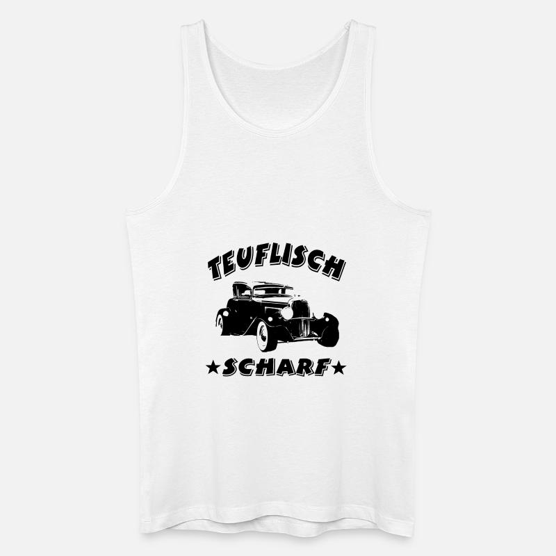 Auto - Männer Bio Tank Top - Weiß
