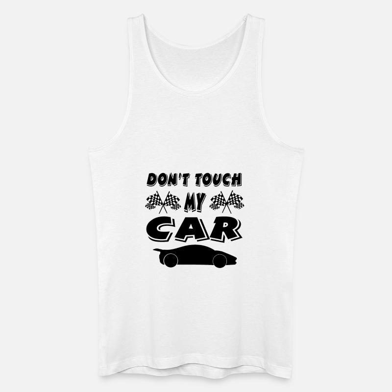 Auto - Männer Bio Tank Top - Weiß