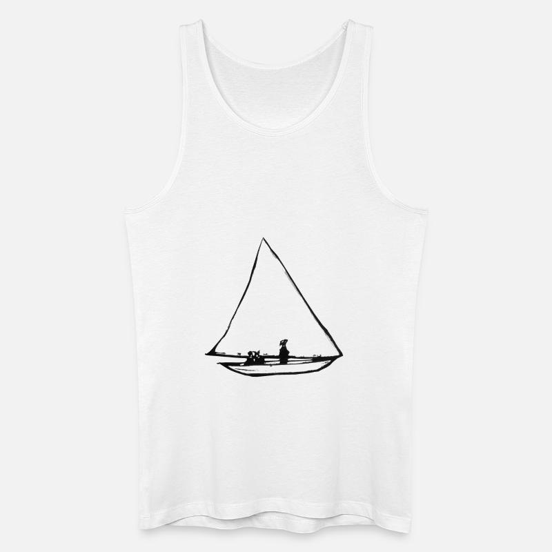 Segelboot Ernst Ludwig Kirchner - Männer Bio Tank Top - Weiß