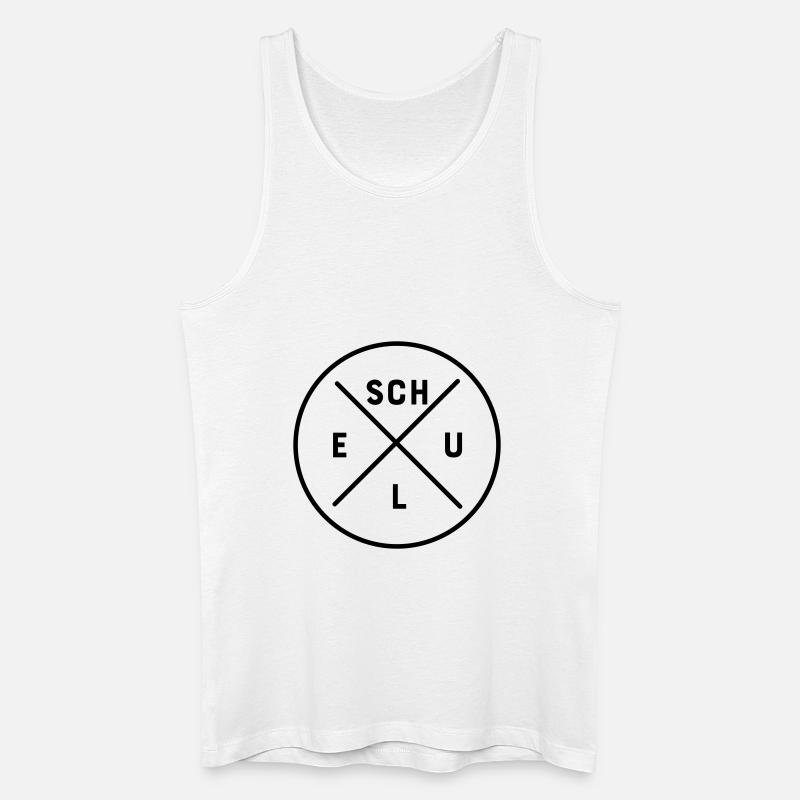 Schule - Männer Bio Tank Top - Weiß