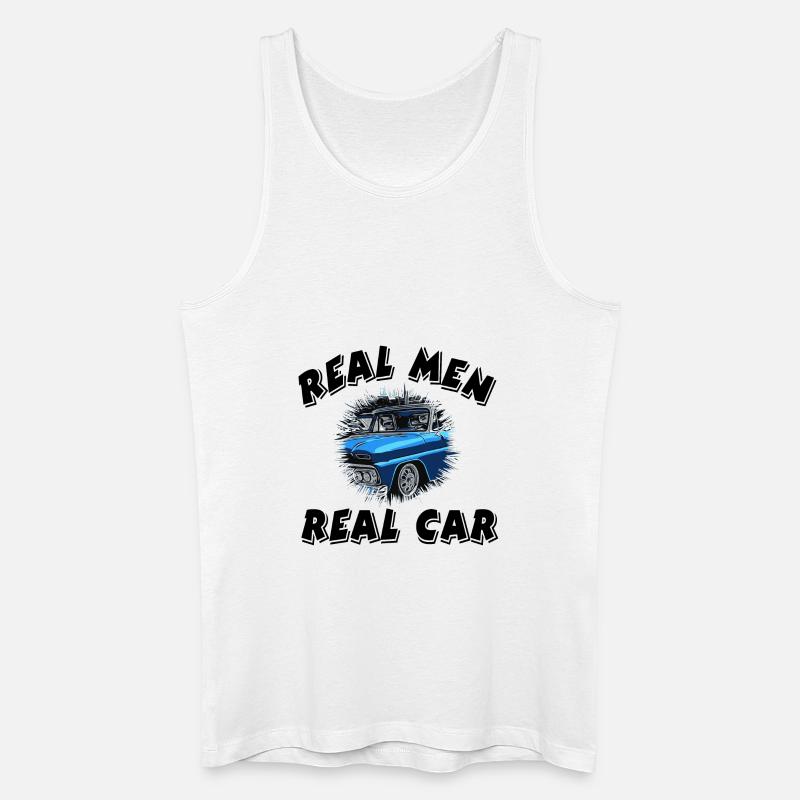 Auto - Männer Bio Tank Top - Weiß