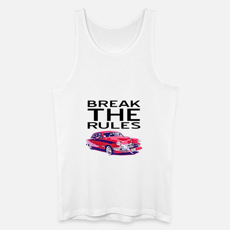 Auto - Männer Bio Tank Top - Weiß