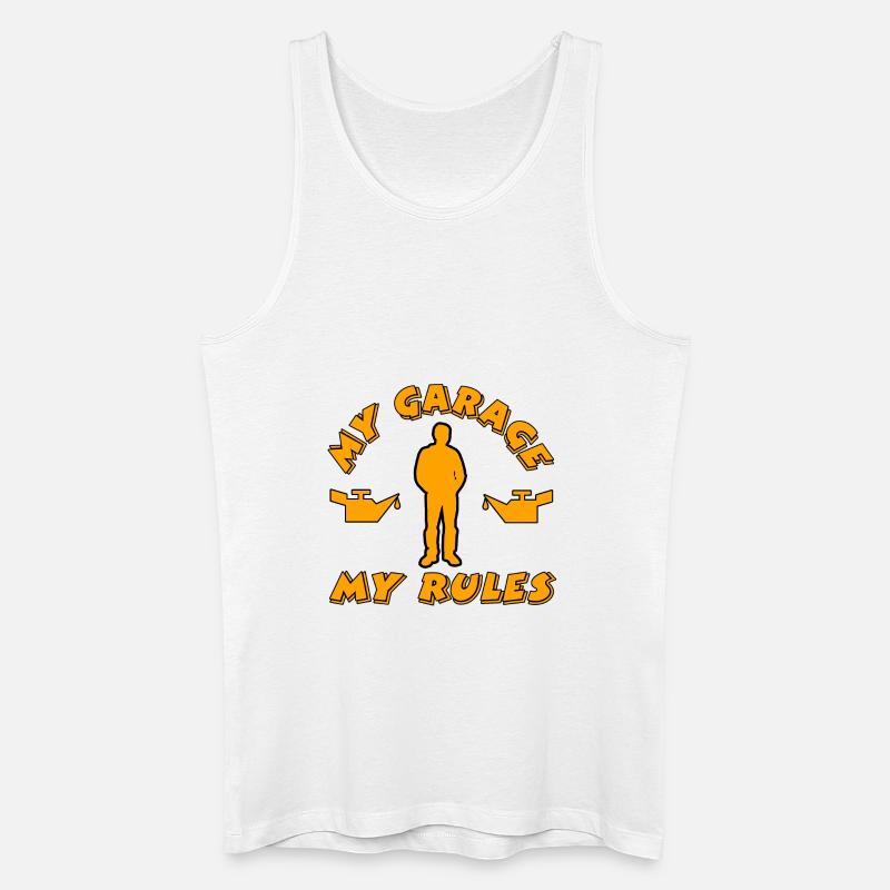 Garage - Männer Bio Tank Top - Weiß