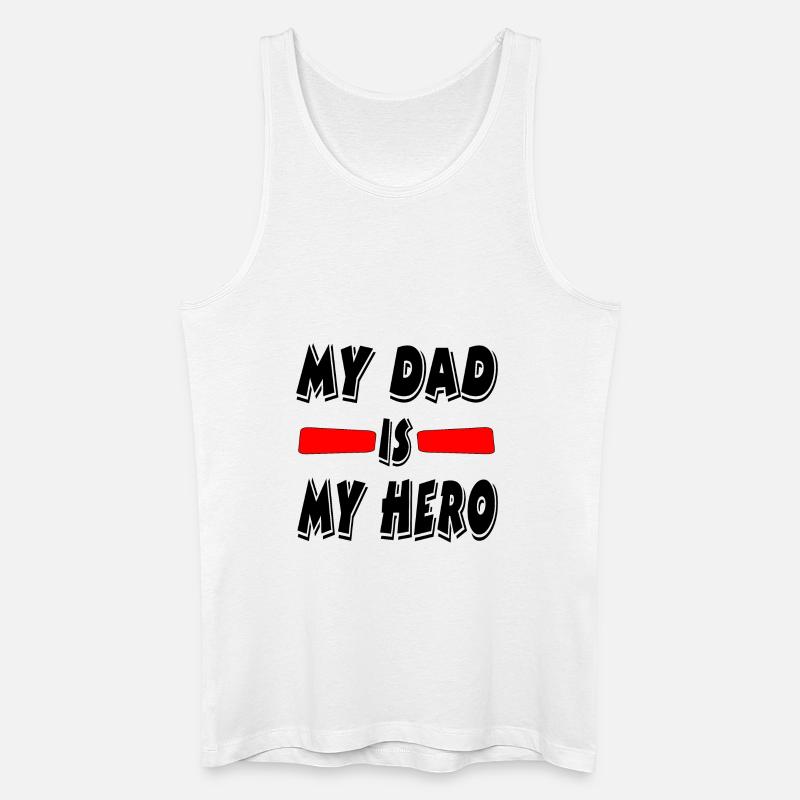 Vater - Männer Bio Tank Top - Weiß