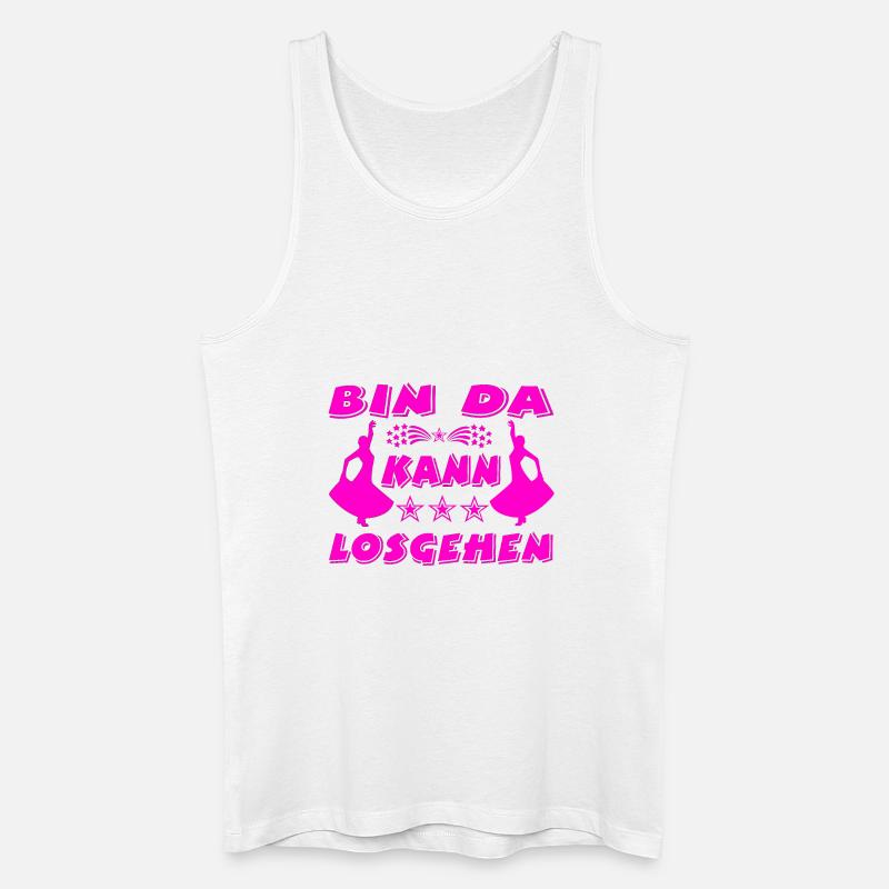 Tanzen - Männer Bio Tank Top - Weiß
