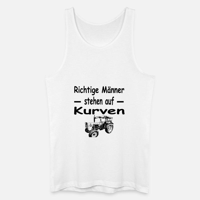 Traktor - Männer Bio Tank Top - Weiß