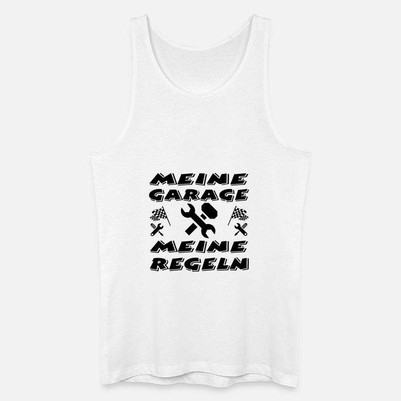Garage - Männer Bio Tank Top - Weiß