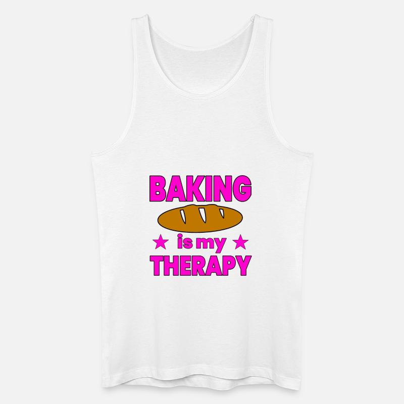 Backen - Männer Bio Tank Top - Weiß