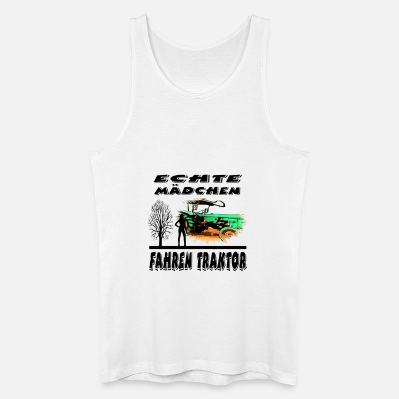 Traktor - Männer Bio Tank Top - Weiß