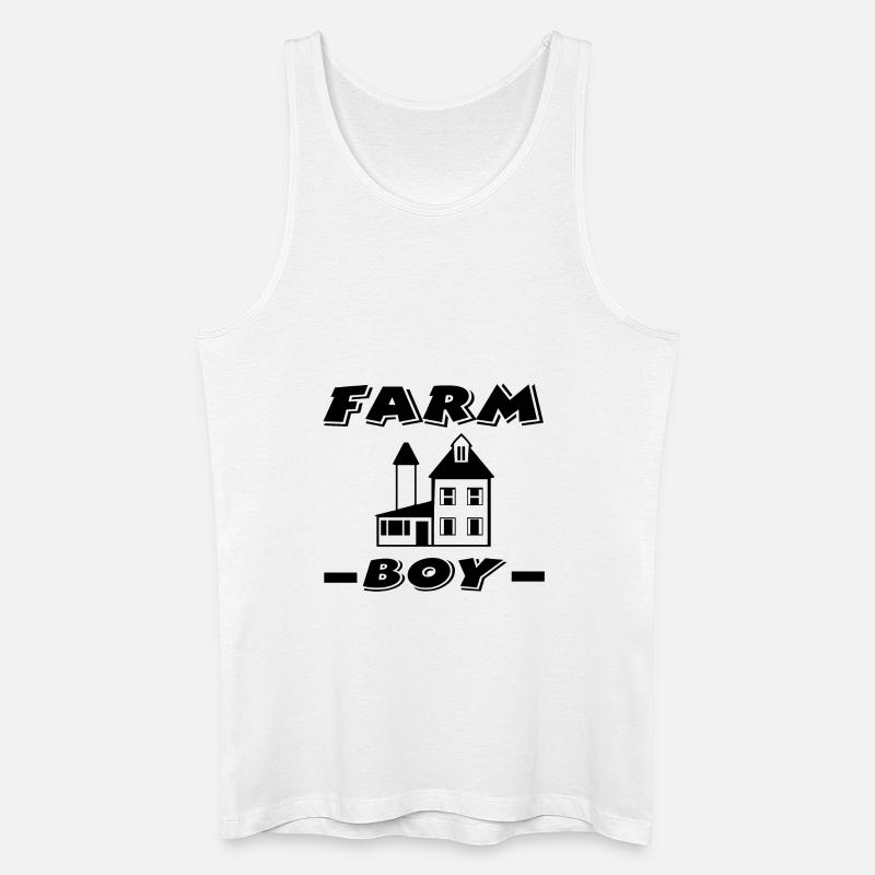 Bauernhof - Männer Bio Tank Top - Weiß