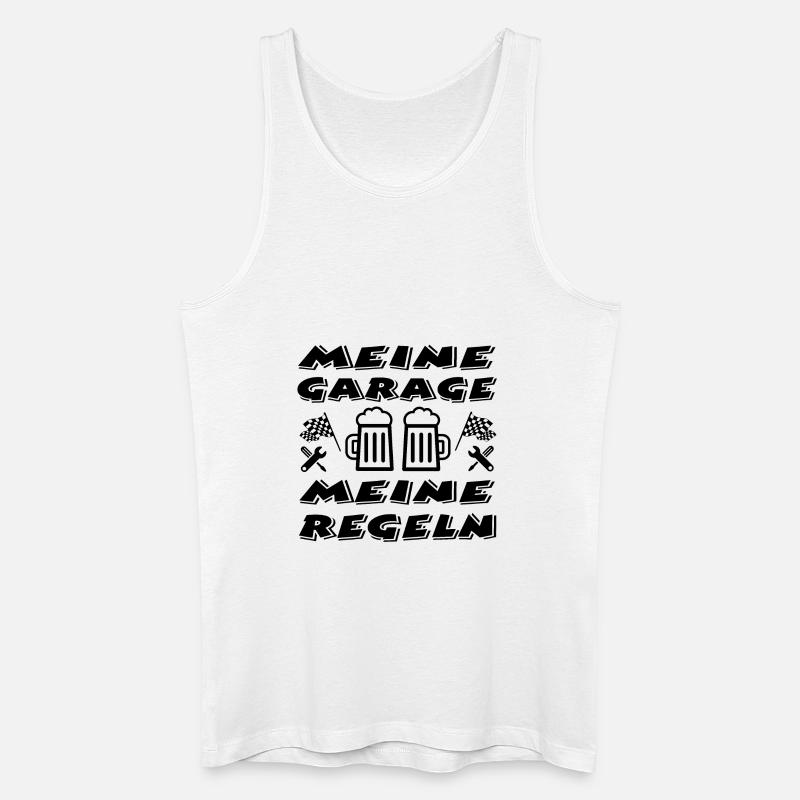 Garage - Männer Bio Tank Top - Weiß