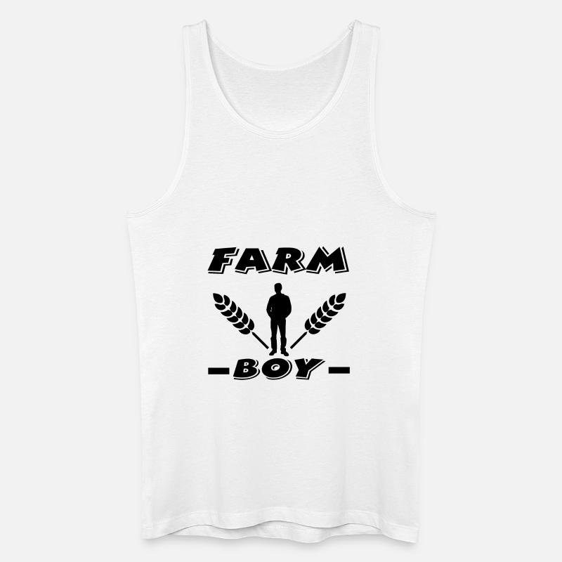 Bauernhof - Männer Bio Tank Top - Weiß