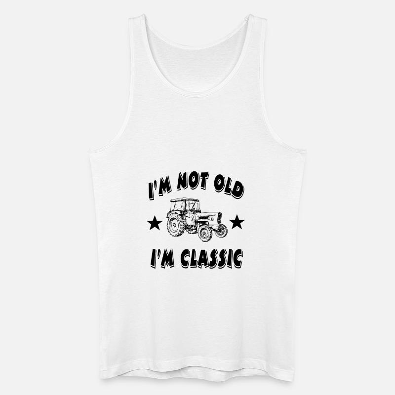 Traktor - Männer Bio Tank Top - Weiß