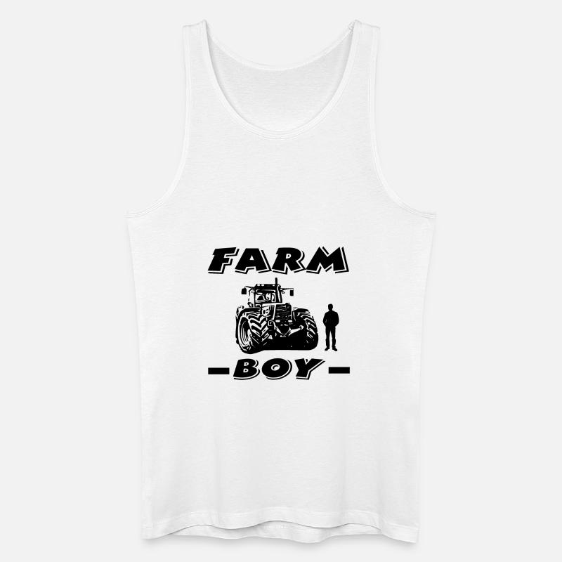Bauernhof - Männer Bio Tank Top - Weiß