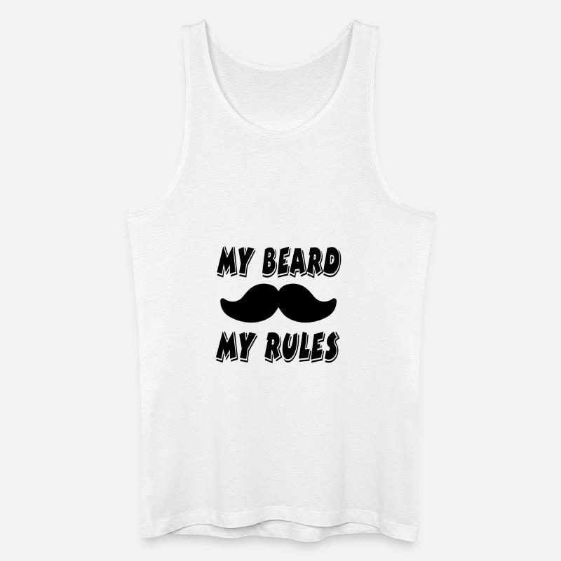 Bart - Männer Bio Tank Top - Weiß