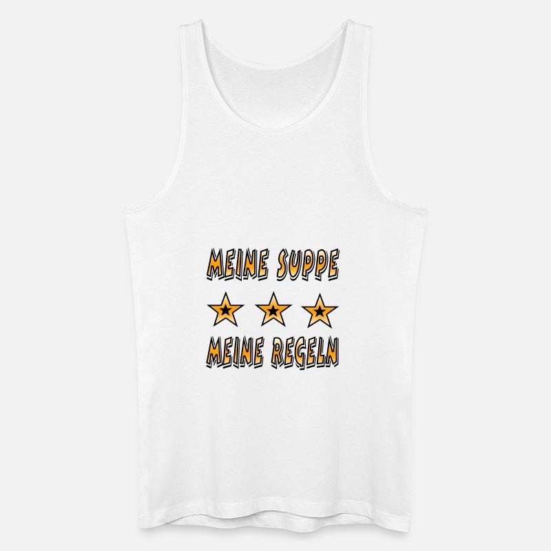 Suppe - Männer Bio Tank Top - Weiß
