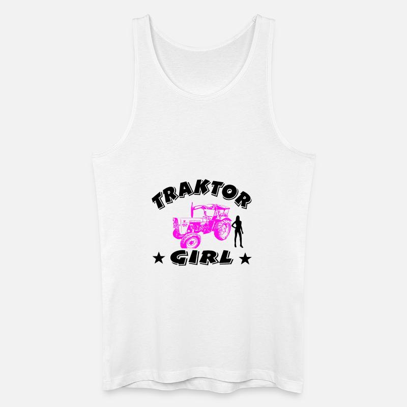 Traktor - Männer Bio Tank Top - Weiß